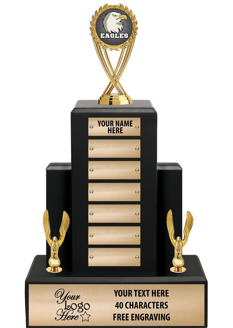 15.75" BLACK WOOD PPTL TROPHY