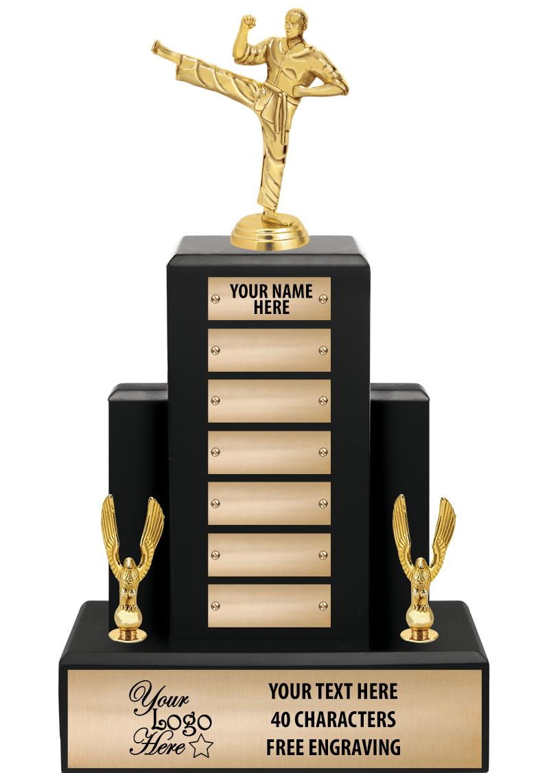 15.75" BLACK WOOD PPTL TROPHY