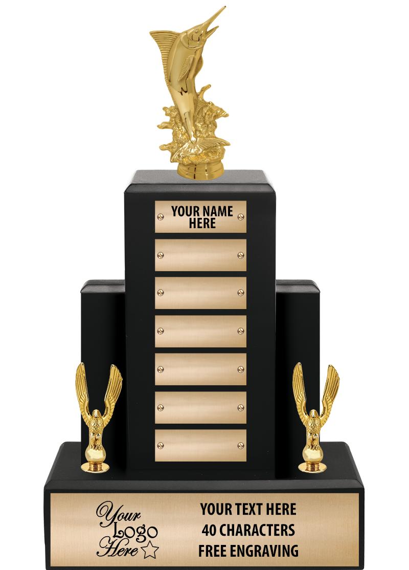 15.75" BLACK WOOD PPTL TROPHY