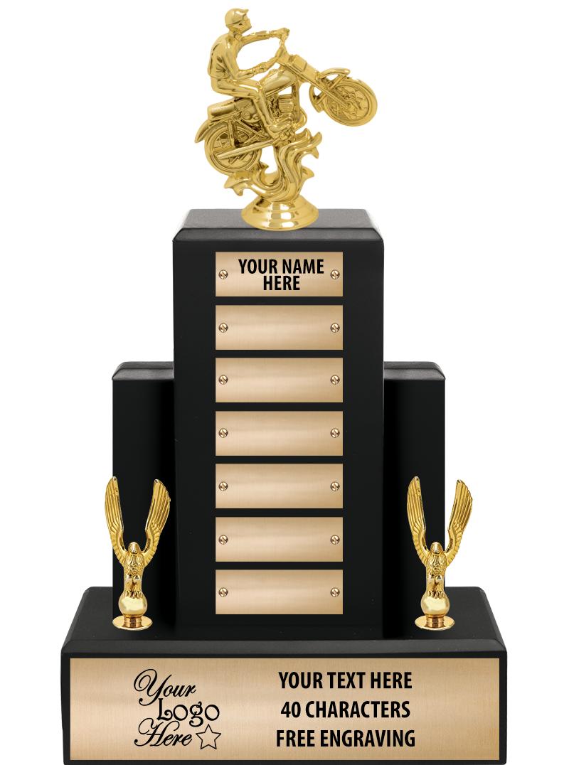 15.75" BLACK WOOD PPTL TROPHY