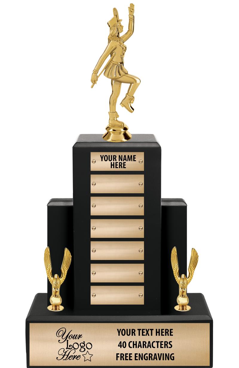 15.75" BLACK WOOD PPTL TROPHY