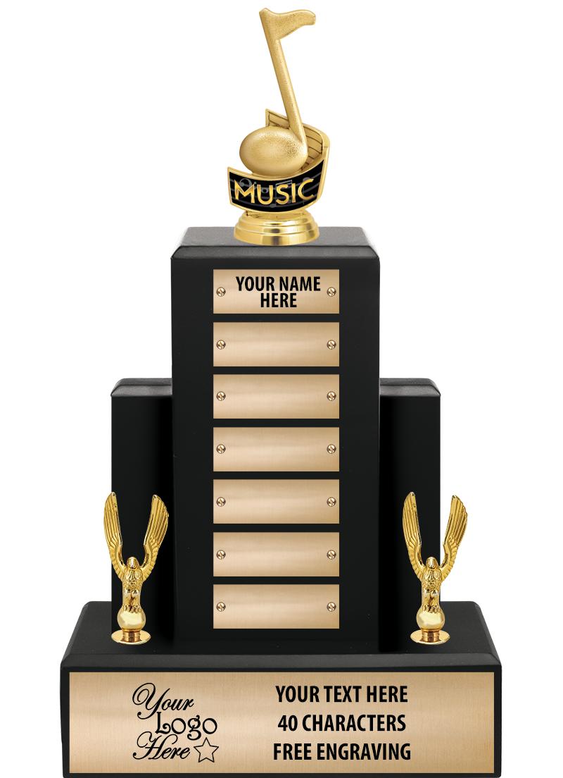 15.75" BLACK WOOD PPTL TROPHY