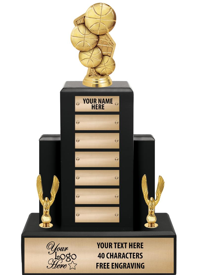 15.75" BLACK WOOD PPTL TROPHY