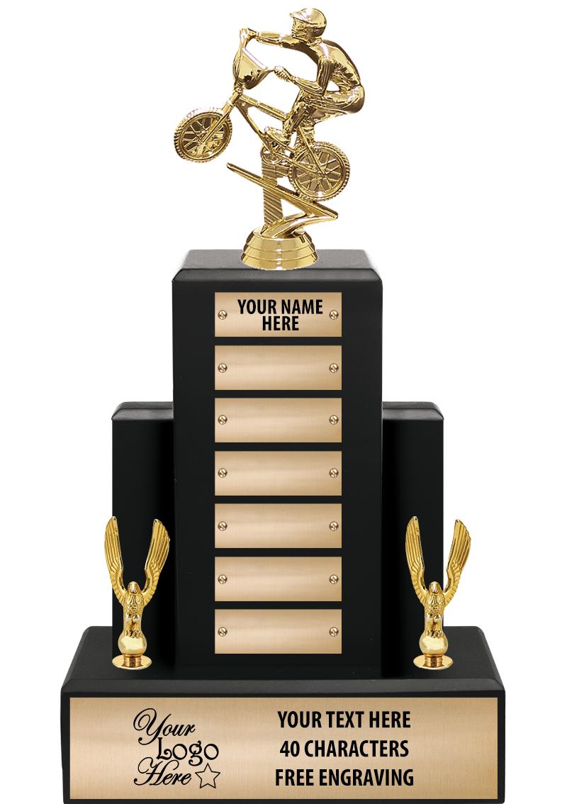 15.75" BLACK WOOD PPTL TROPHY