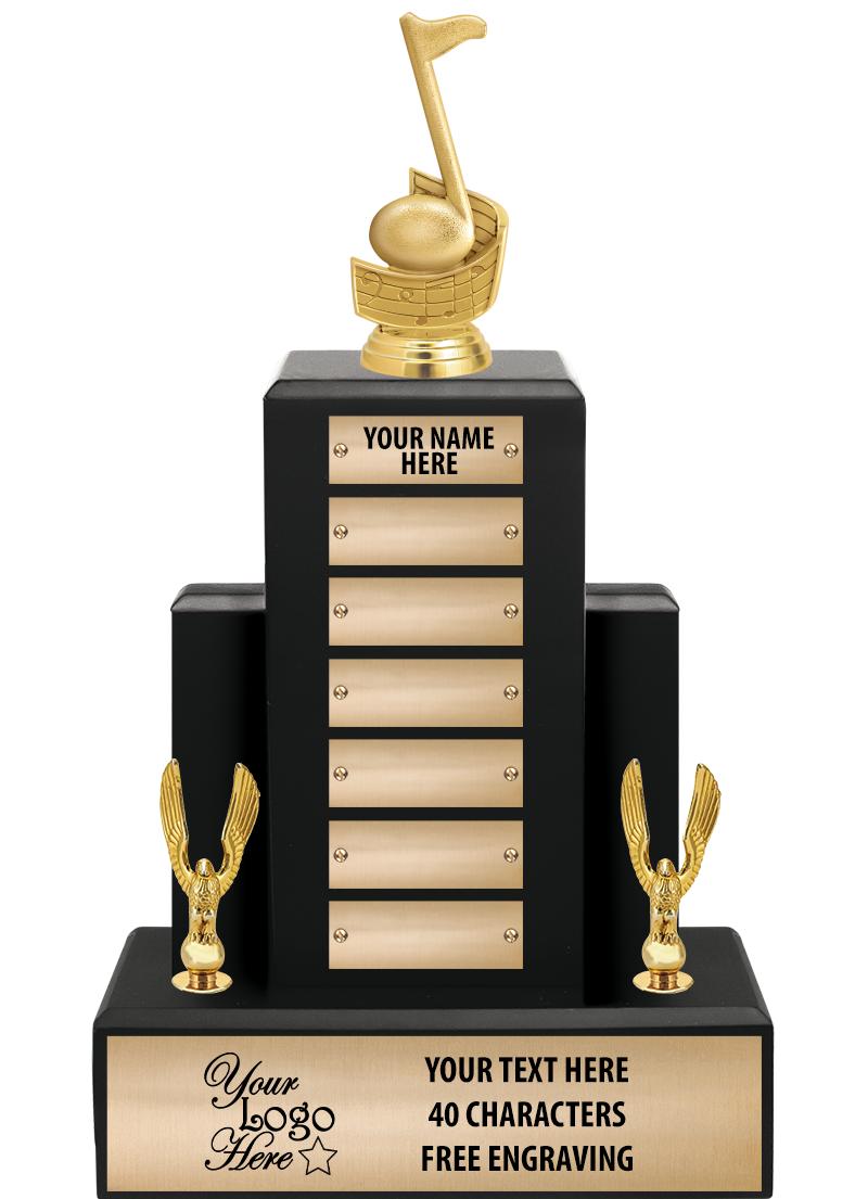 15.75" BLACK WOOD PPTL TROPHY