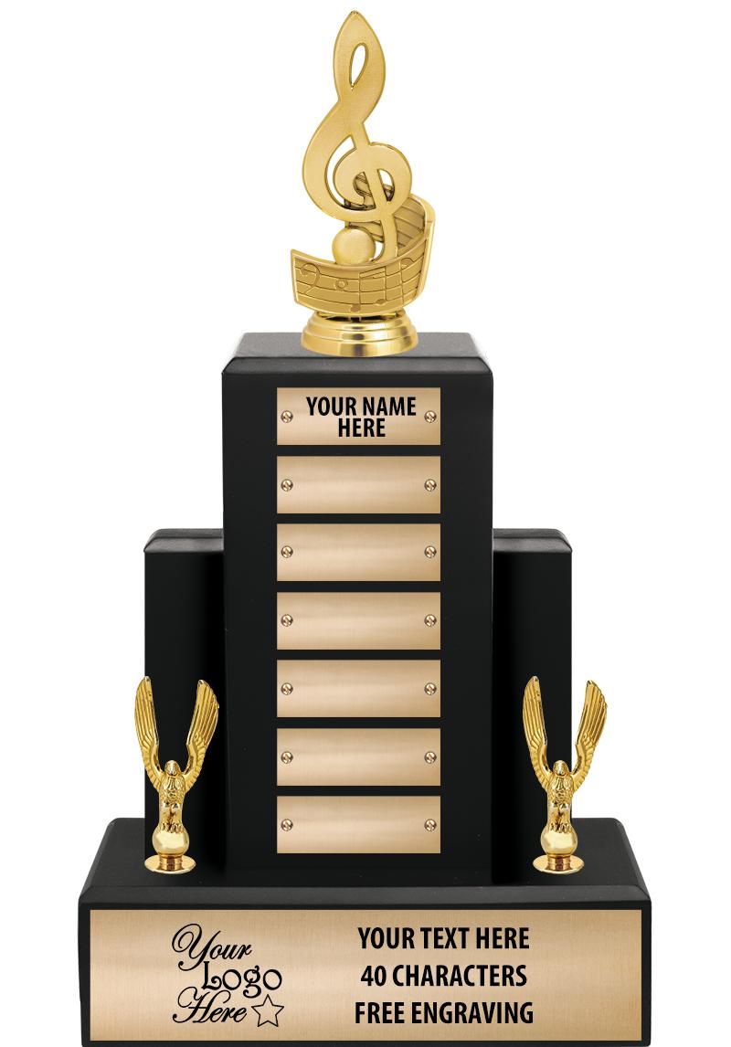 15.75" BLACK WOOD PPTL TROPHY