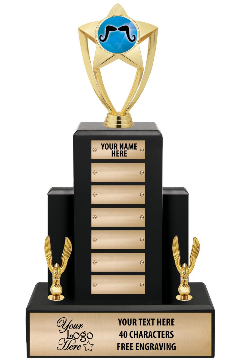 15.75" BLACK WOOD PPTL TROPHY