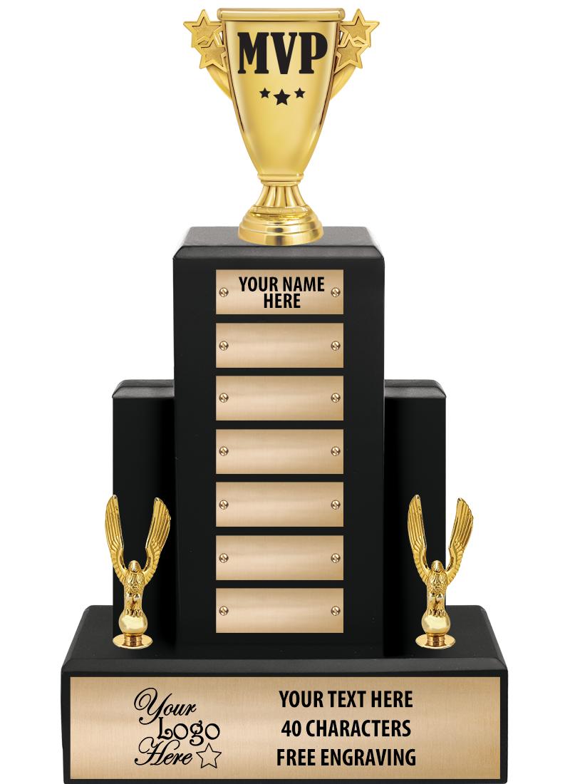 15.75" BLACK WOOD PPTL TROPHY