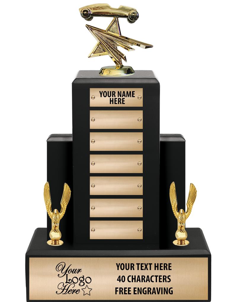 15.75" BLACK WOOD PPTL TROPHY