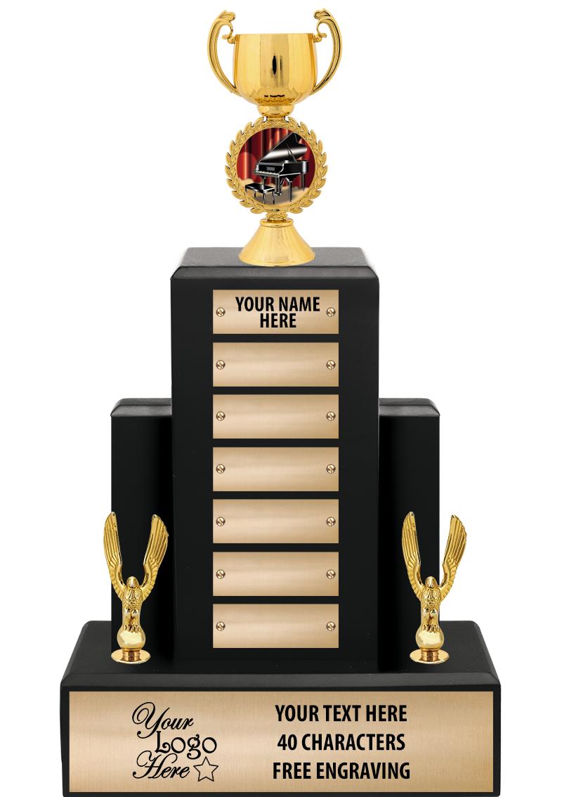 15.75" BLACK WOOD PPTL TROPHY