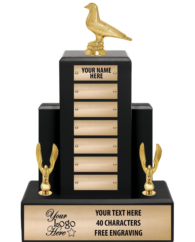 15.75" BLACK WOOD PPTL TROPHY