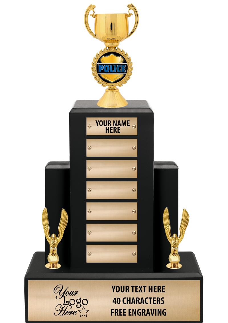 15.75" BLACK WOOD PPTL TROPHY