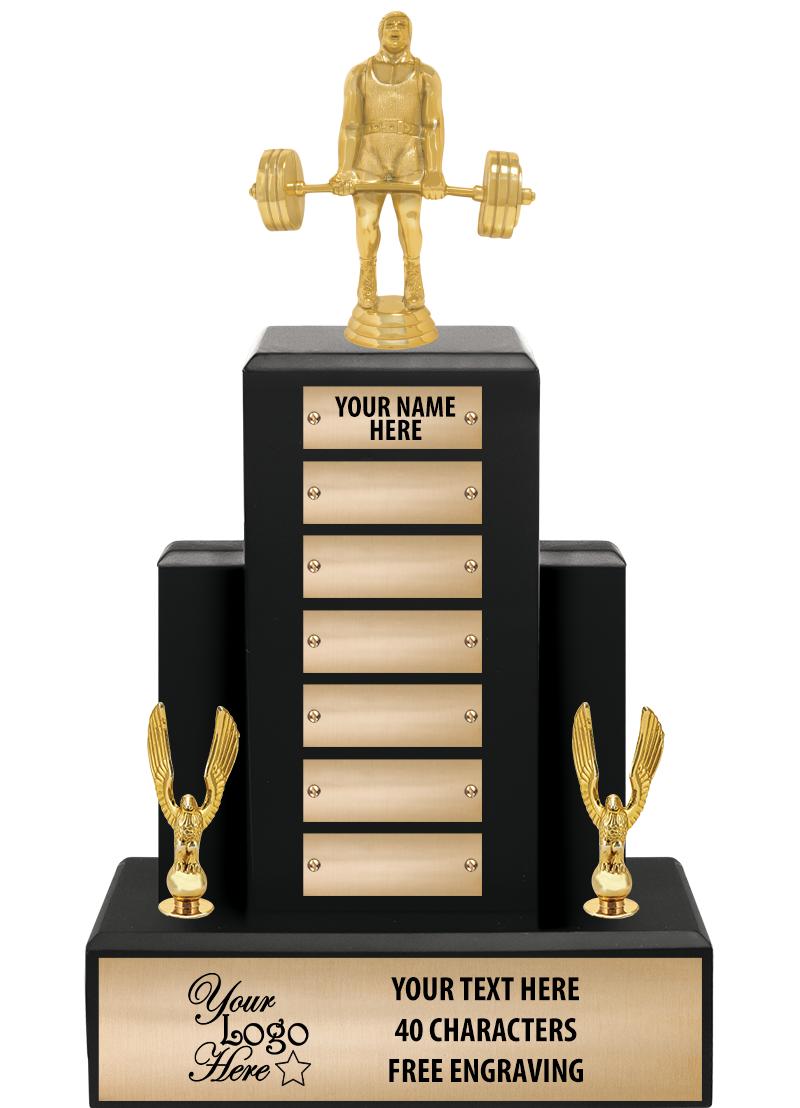 15.75" BLACK WOOD PPTL TROPHY