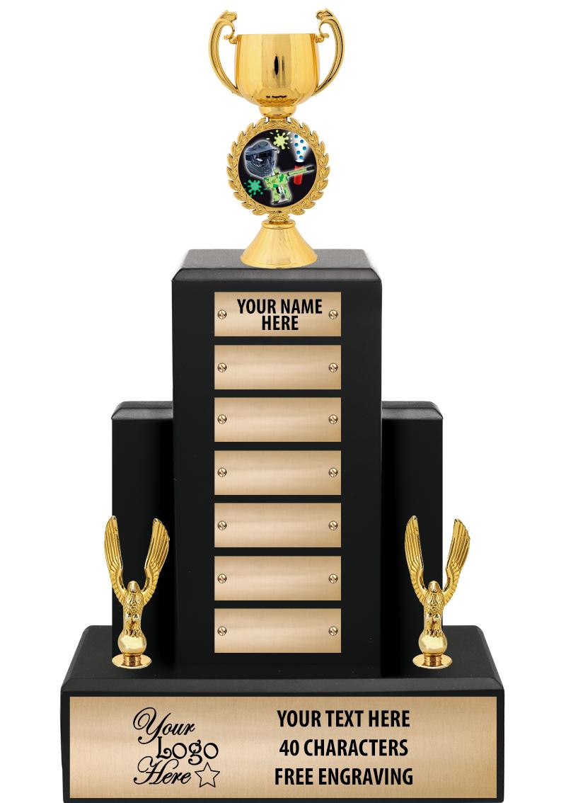 15.75" BLACK WOOD PPTL TROPHY