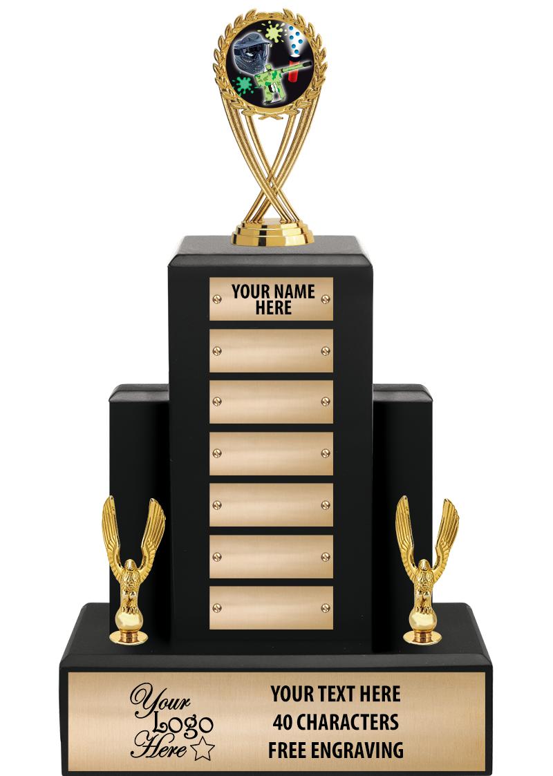 15.75" BLACK WOOD PPTL TROPHY