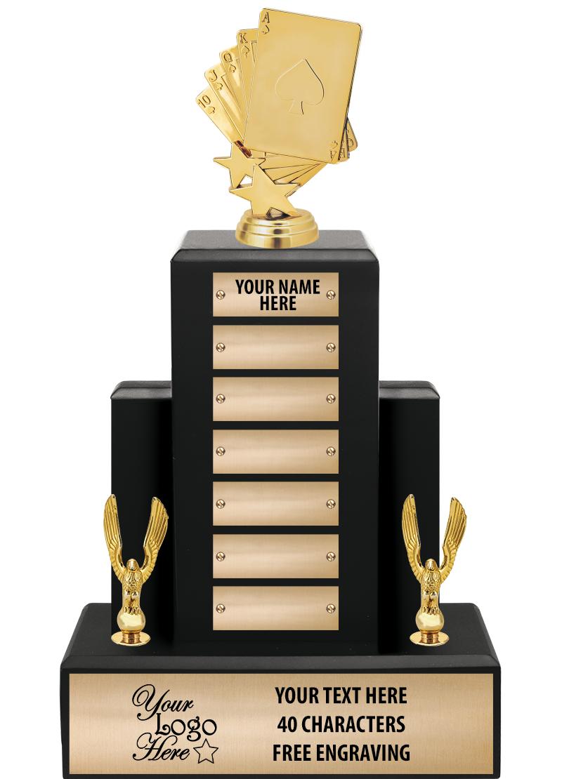 15.75" BLACK WOOD PPTL TROPHY