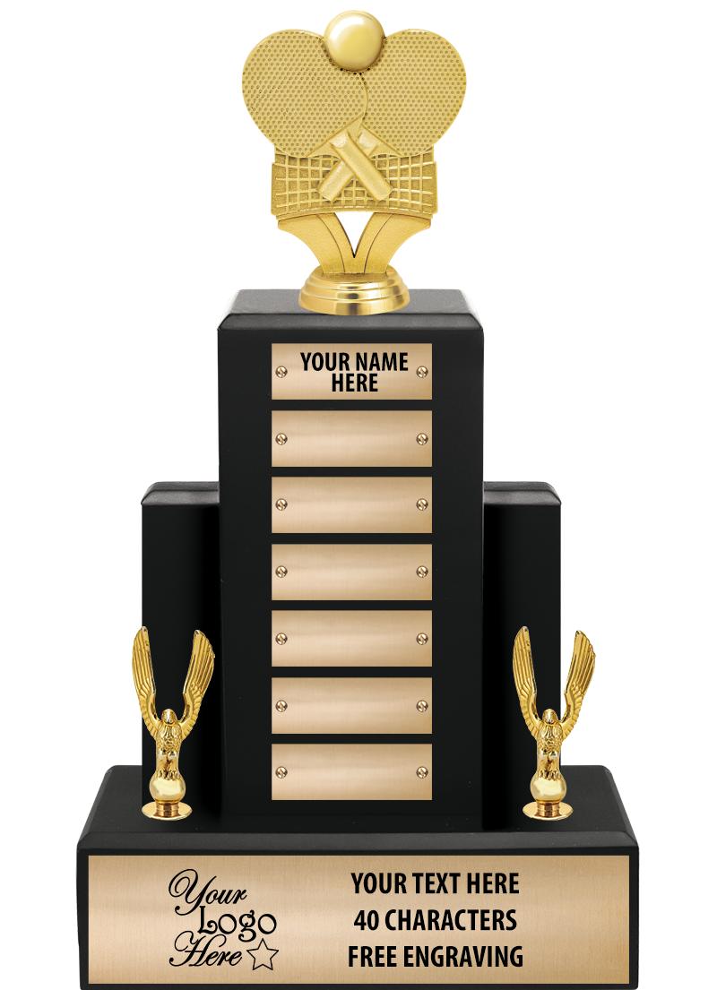 15.75" BLACK WOOD PPTL TROPHY