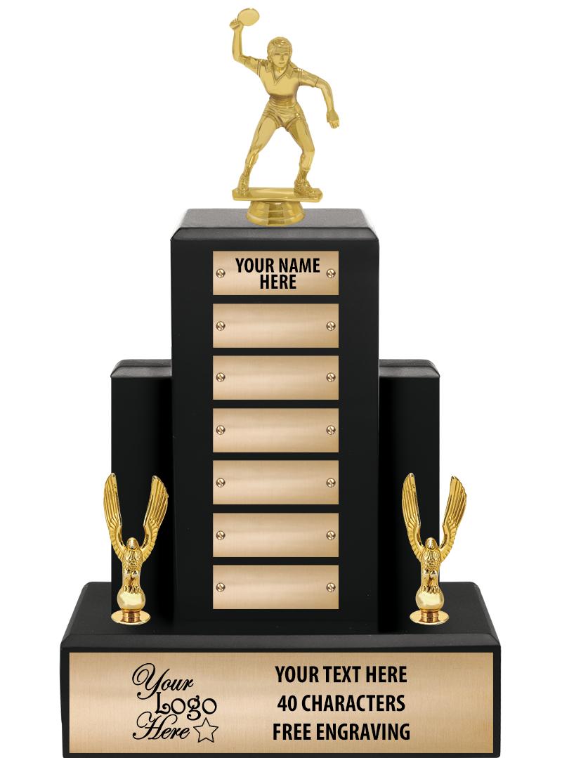 15.75" BLACK WOOD PPTL TROPHY