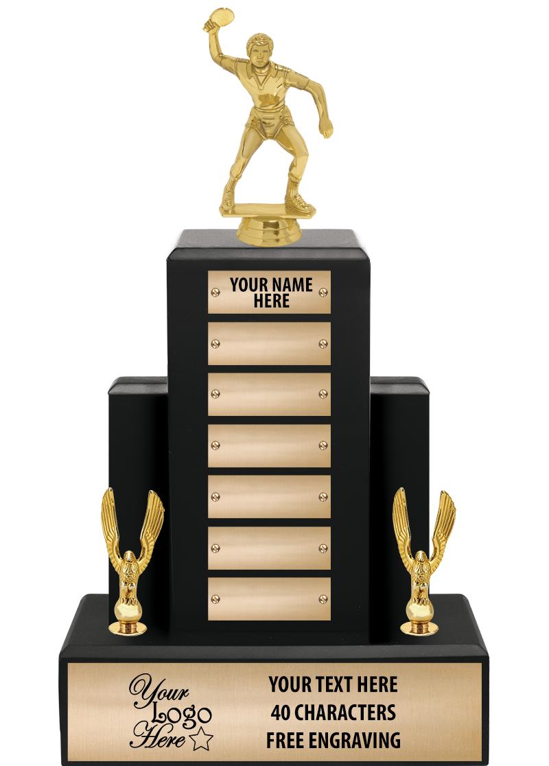 15.75" BLACK WOOD PPTL TROPHY