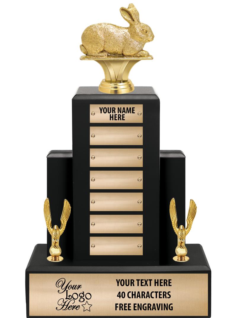 15.75" BLACK WOOD PPTL TROPHY