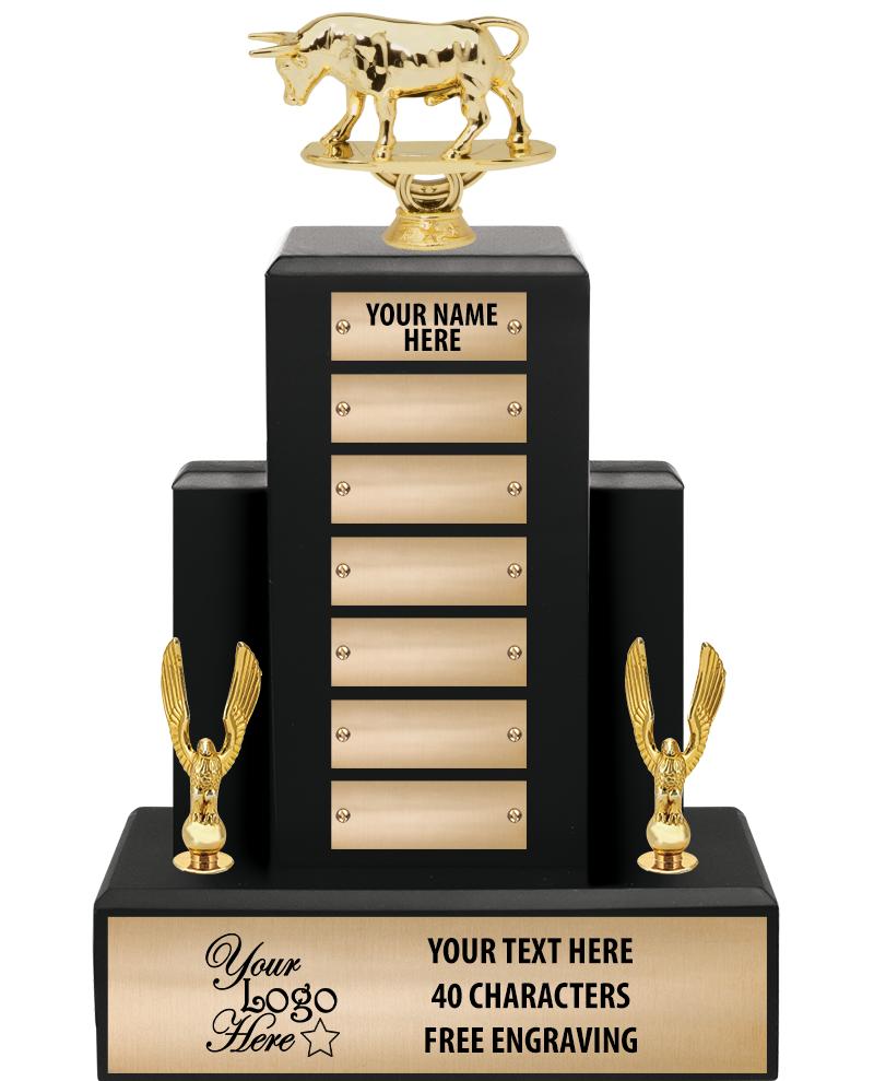 15.75" BLACK WOOD PPTL TROPHY