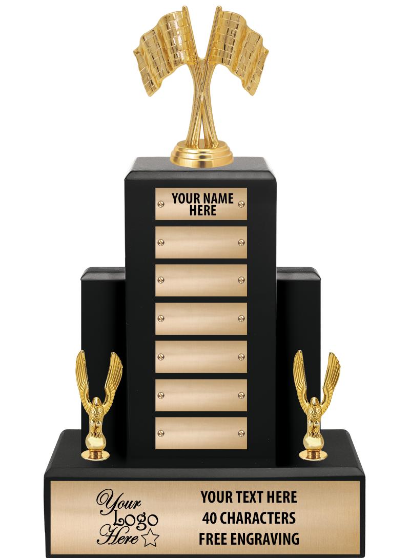 15.75" BLACK WOOD PPTL TROPHY