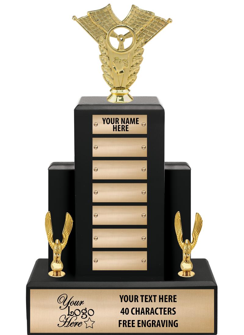 15.75" BLACK WOOD PPTL TROPHY