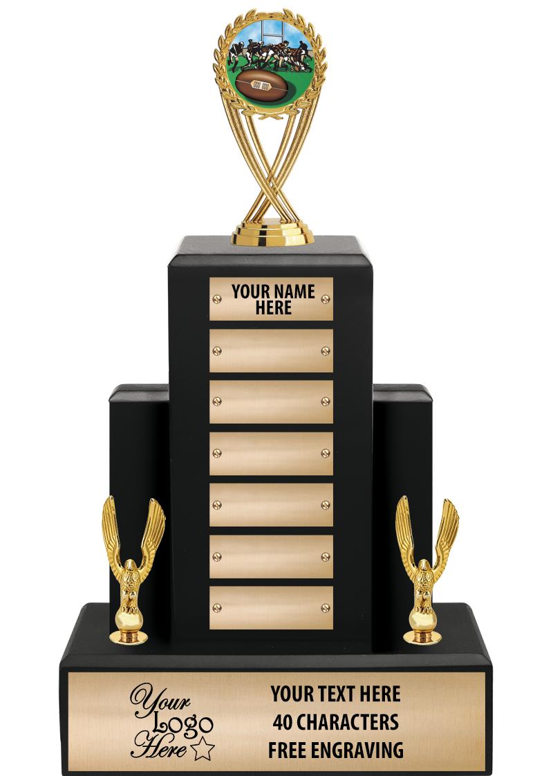 15.75" BLACK WOOD PPTL TROPHY