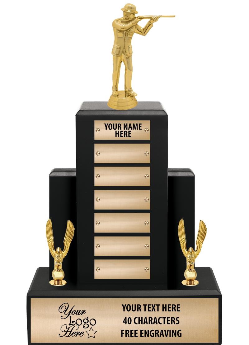 15.75" BLACK WOOD PPTL TROPHY