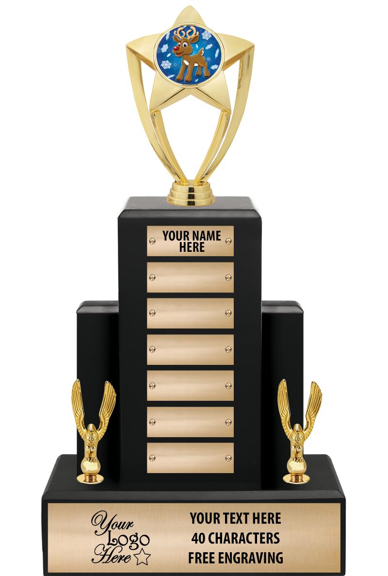 15.75" BLACK WOOD PPTL TROPHY