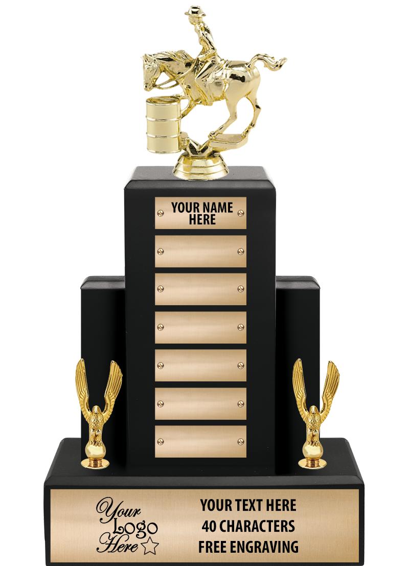 15.75" BLACK WOOD PPTL TROPHY