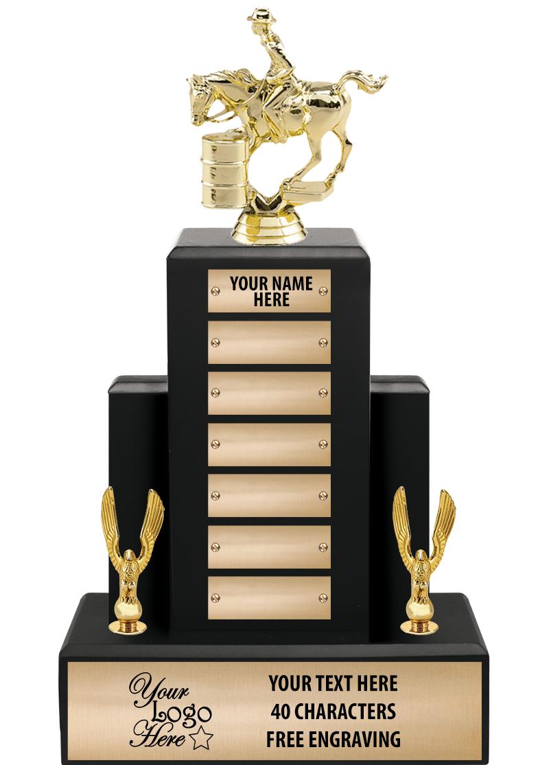 15.75" BLACK WOOD PPTL TROPHY