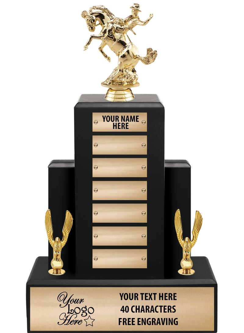 15.75" BLACK WOOD PPTL TROPHY