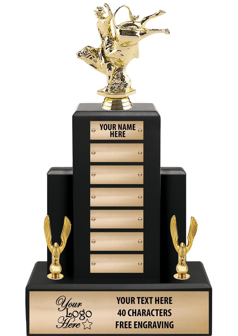 15.75" BLACK WOOD PPTL TROPHY