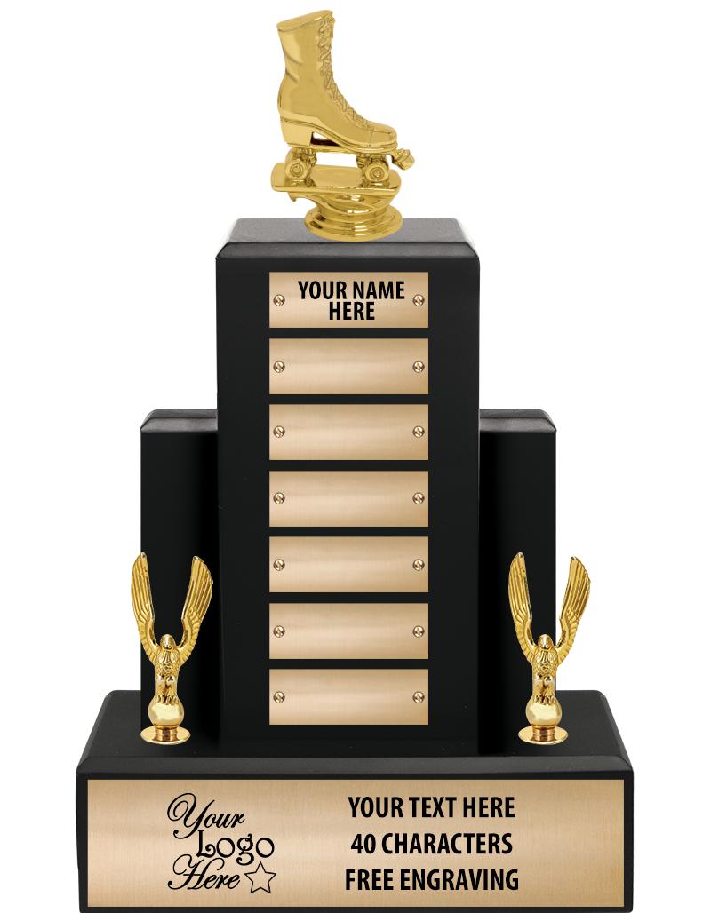 15.75" BLACK WOOD PPTL TROPHY