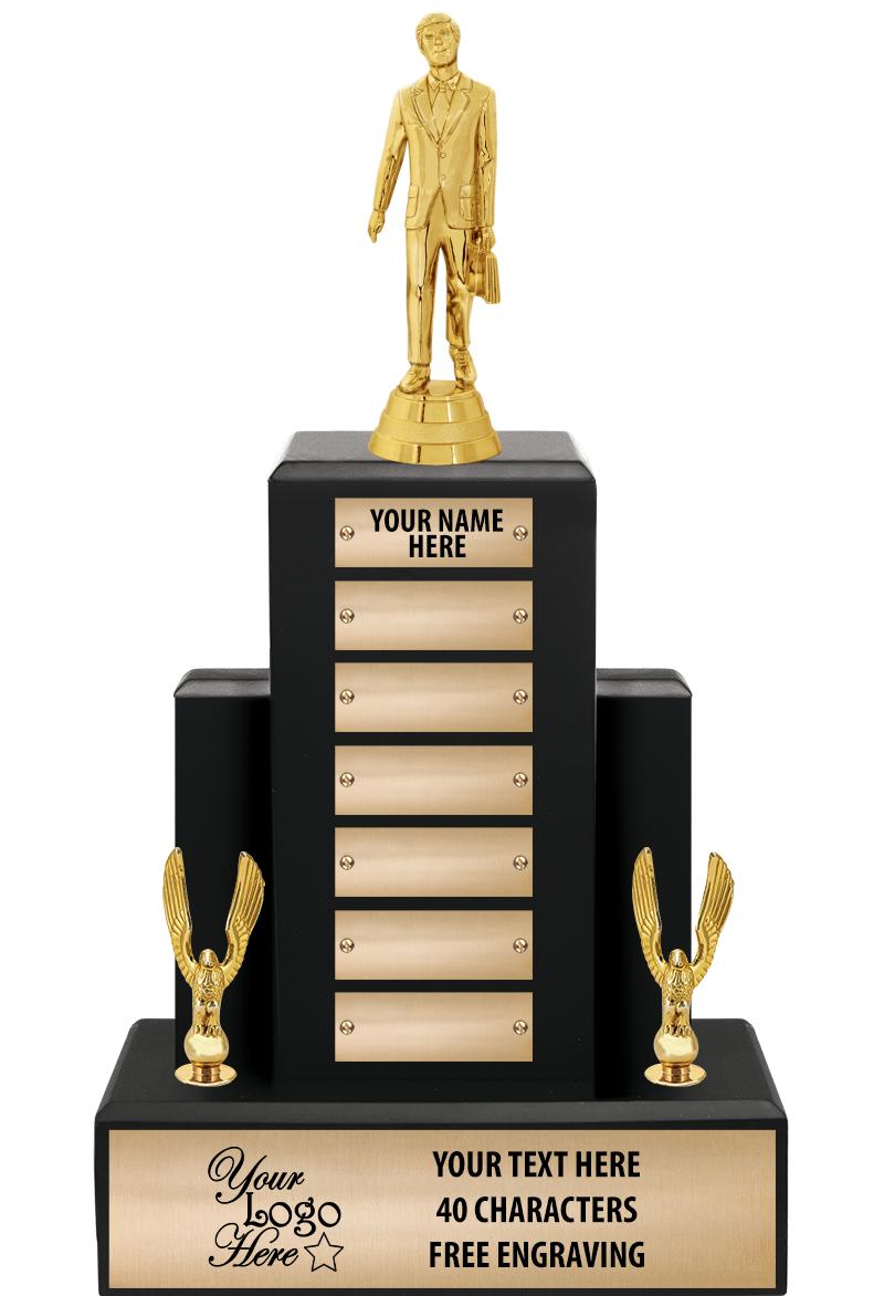 15.75" BLACK WOOD PPTL TROPHY