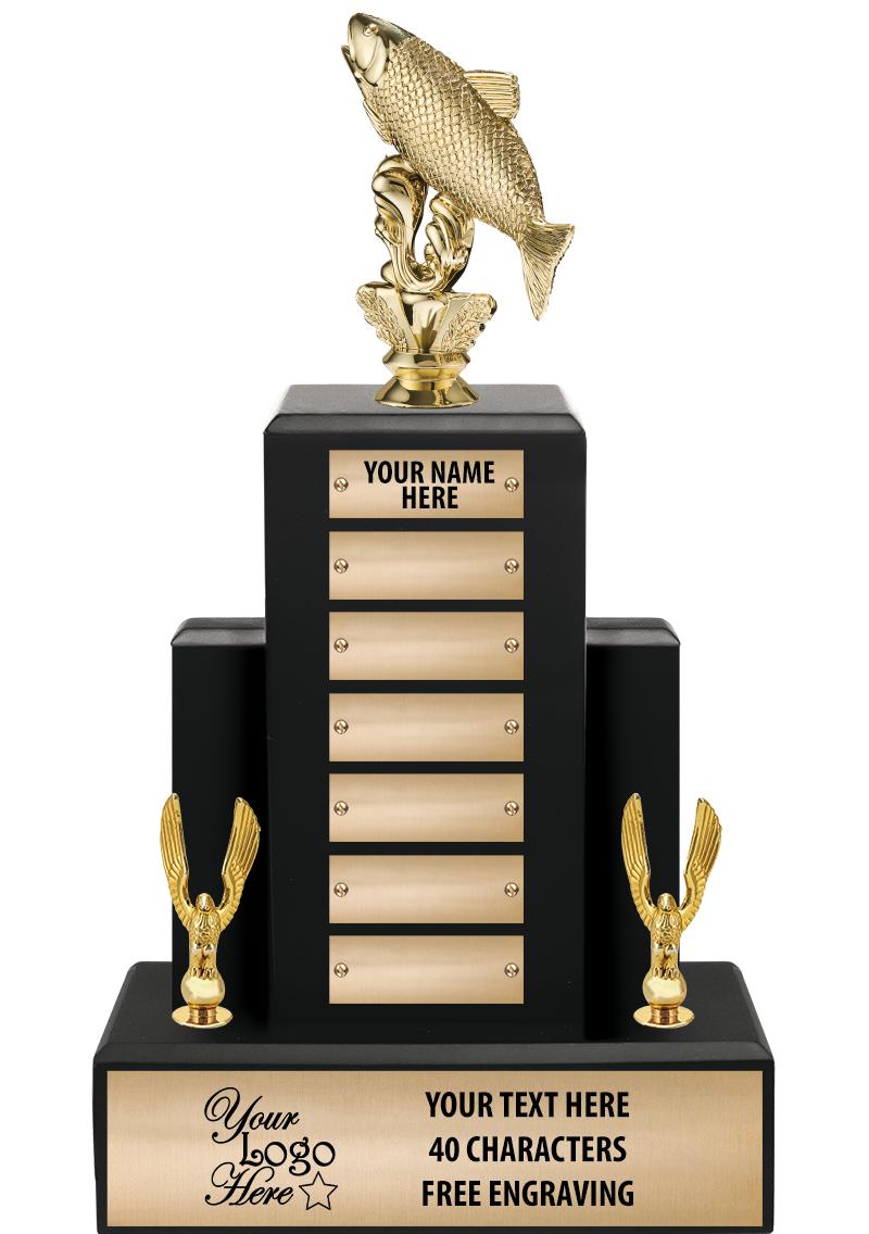 15.75" BLACK WOOD PPTL TROPHY