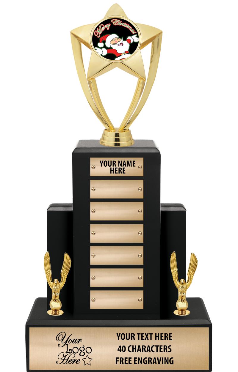 15.75" BLACK WOOD PPTL TROPHY