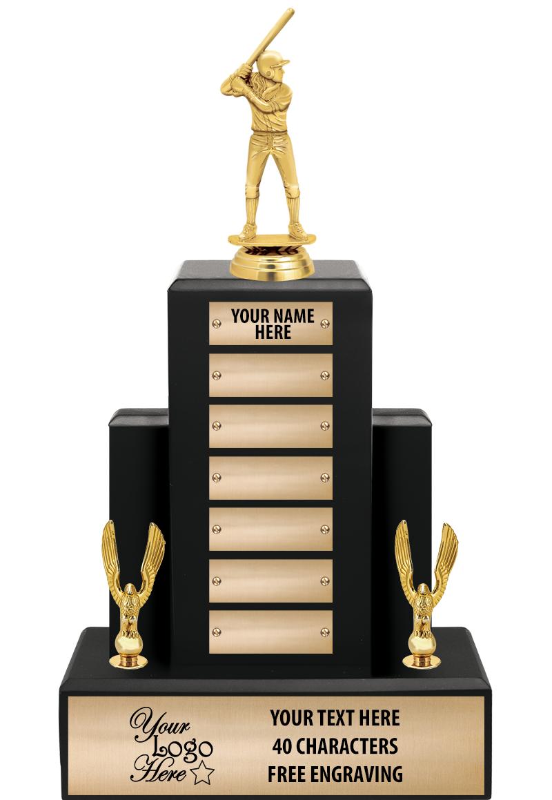 15.75" BLACK WOOD PPTL TROPHY