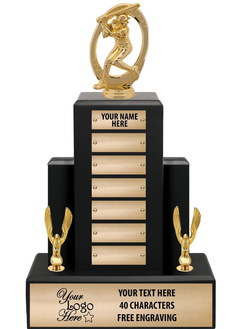 15.75" BLACK WOOD PPTL TROPHY