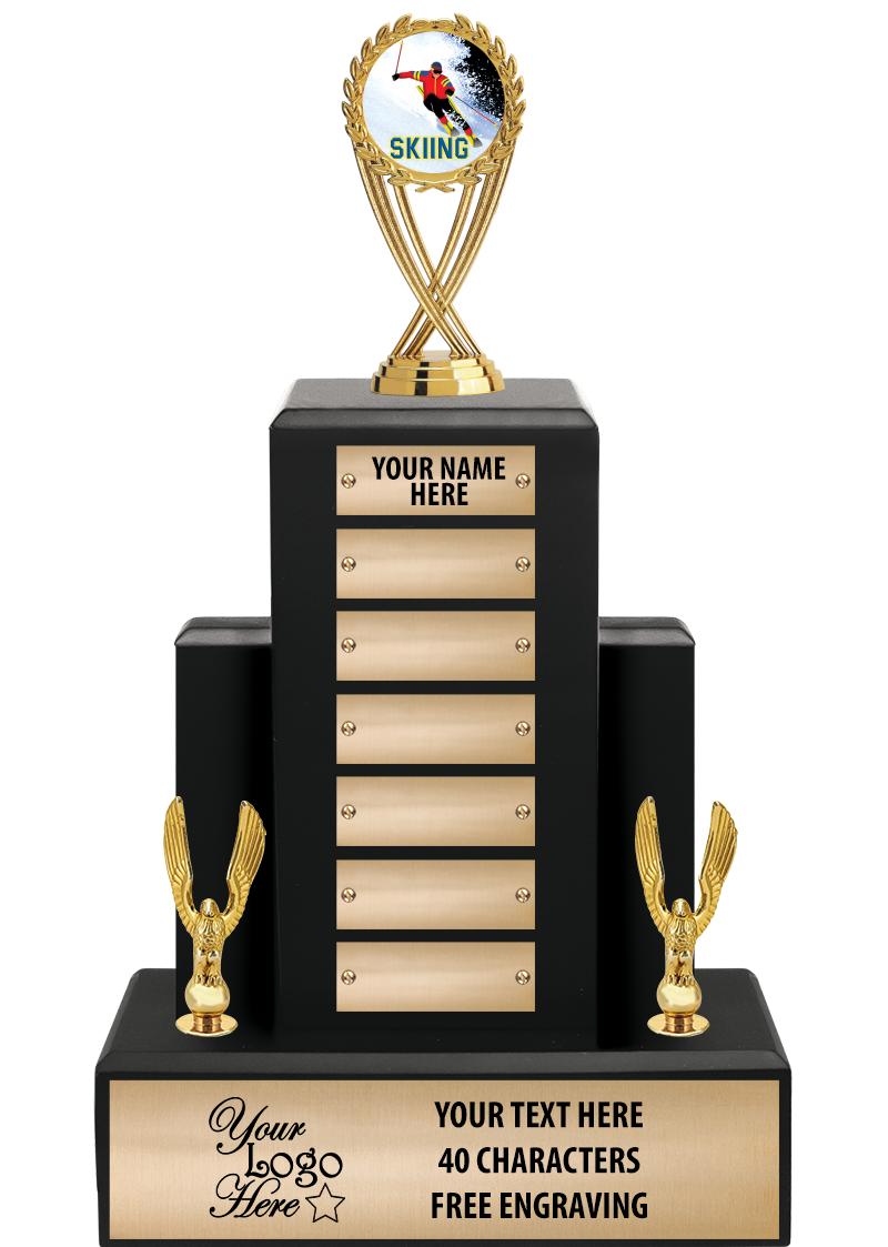 15.75" BLACK WOOD PPTL TROPHY