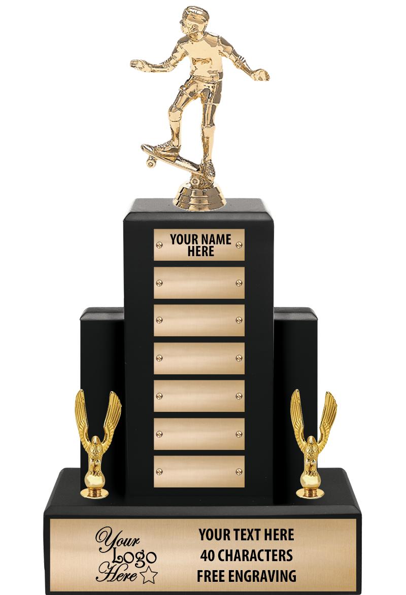 15.75" BLACK WOOD PPTL TROPHY