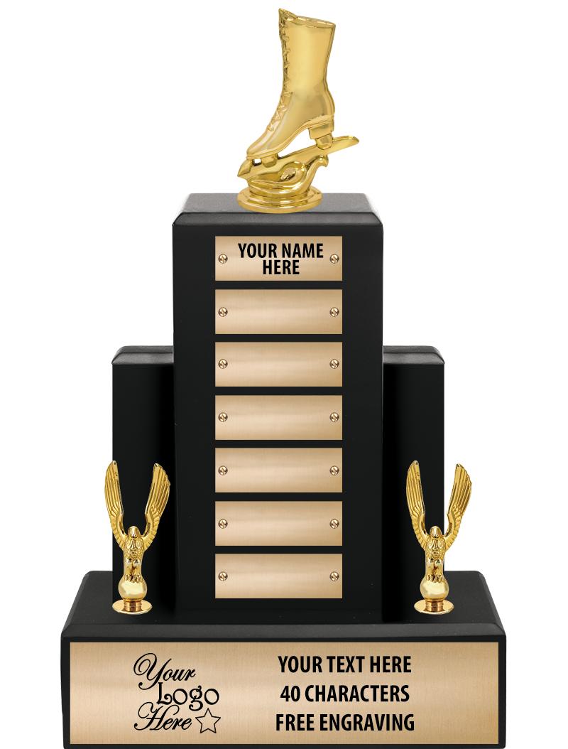 15.75" BLACK WOOD PPTL TROPHY