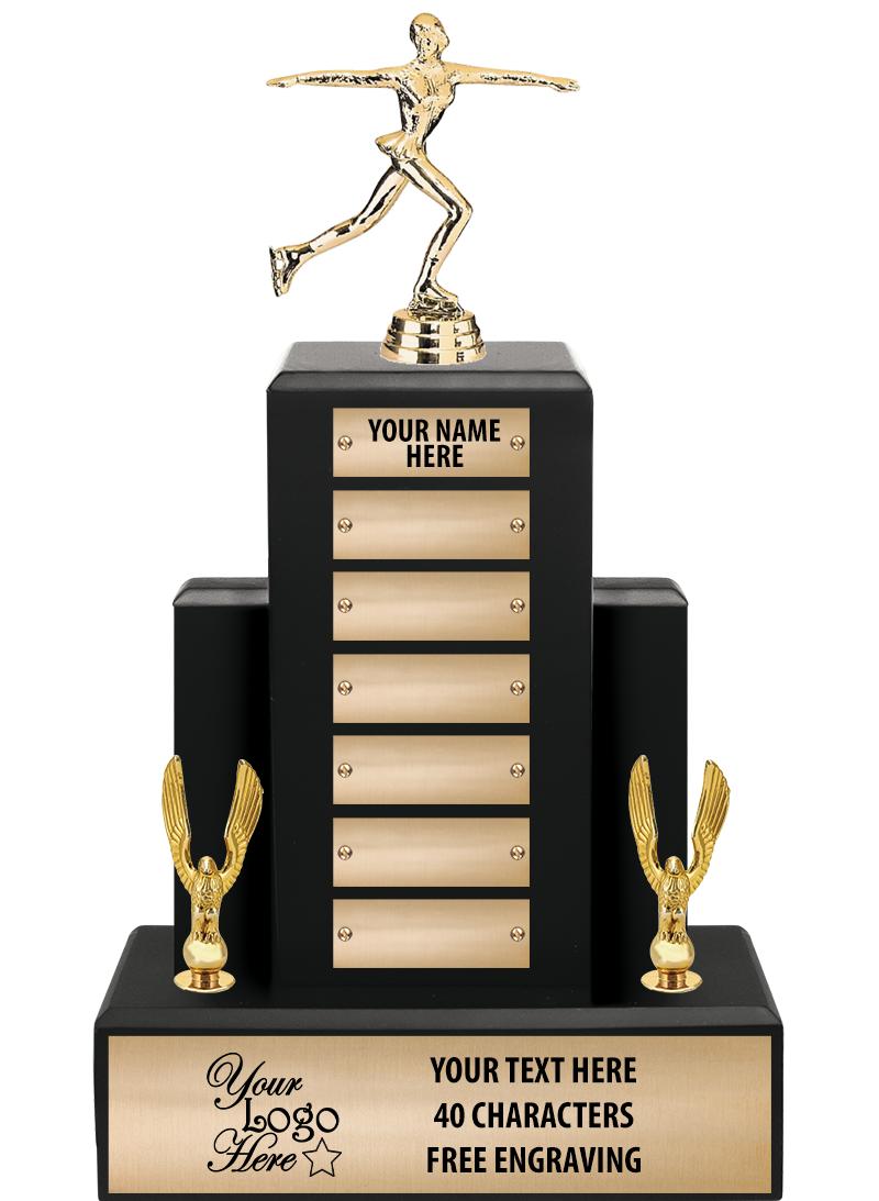 15.75" BLACK WOOD PPTL TROPHY