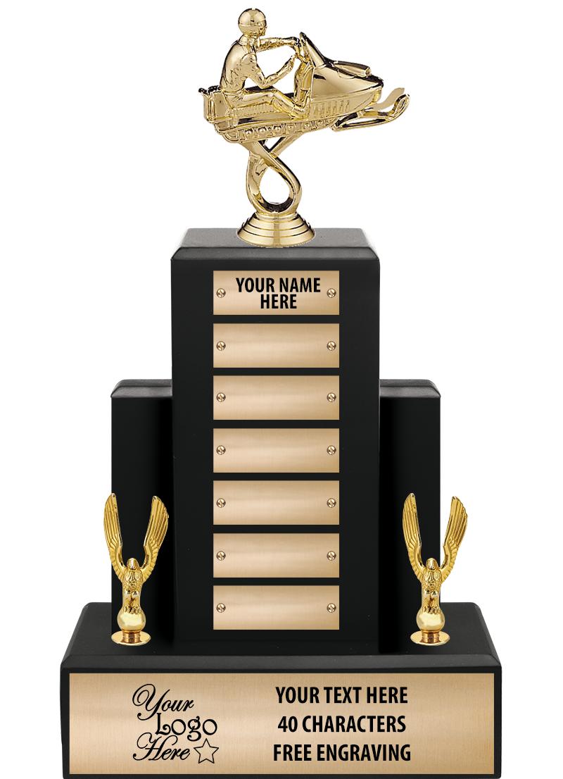 15.75" BLACK WOOD PPTL TROPHY