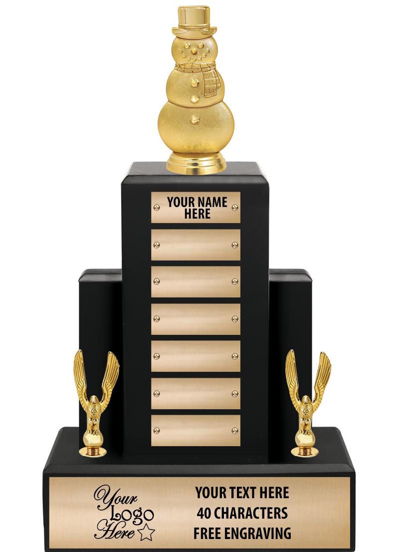 15.75" BLACK WOOD PPTL TROPHY