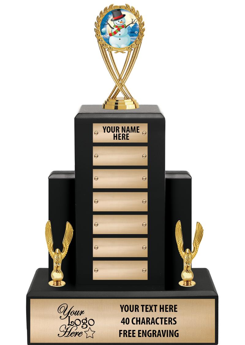 15.75" BLACK WOOD PPTL TROPHY