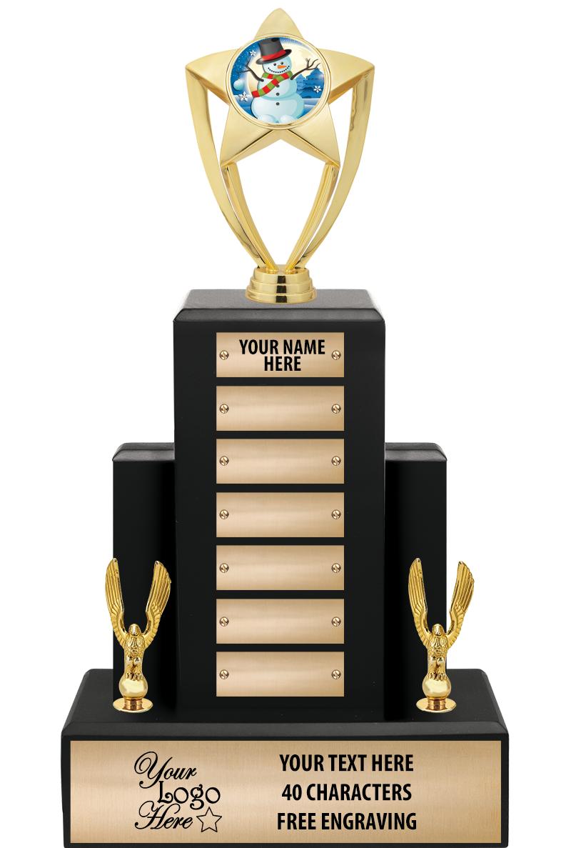 15.75" BLACK WOOD PPTL TROPHY