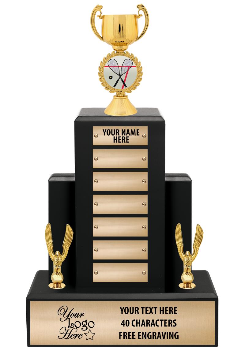 15.75" BLACK WOOD PPTL TROPHY