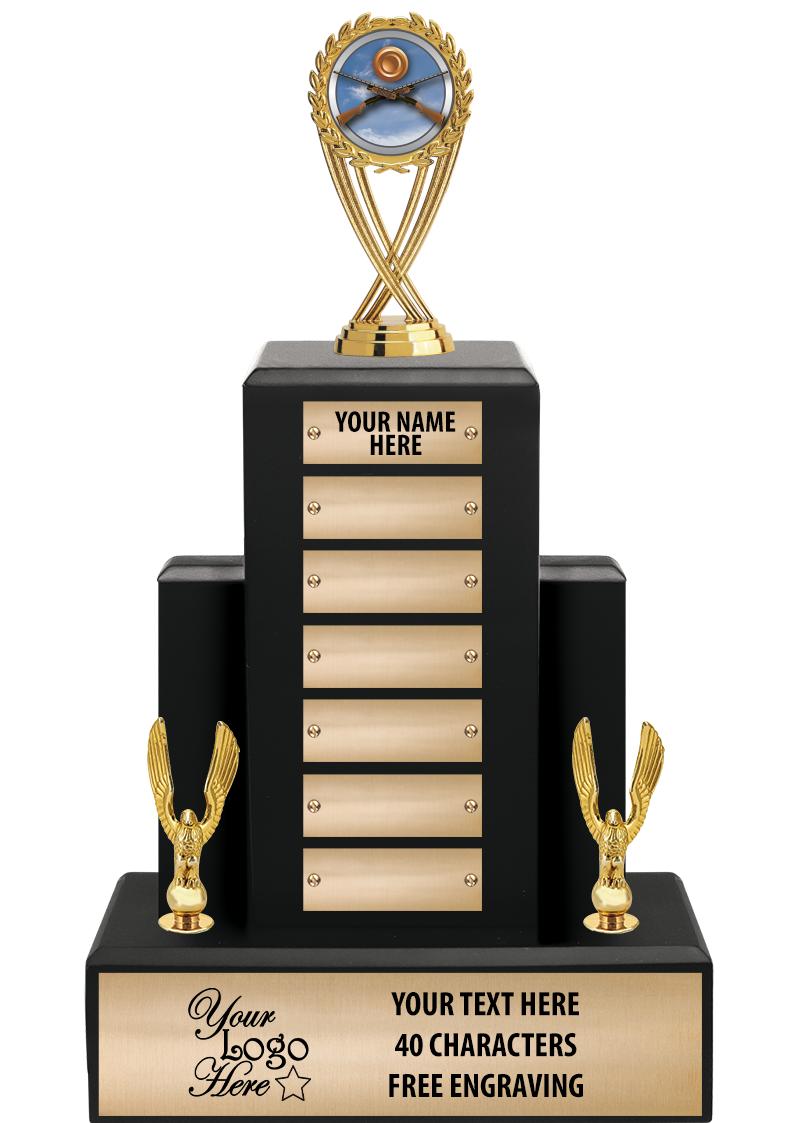 15.75" BLACK WOOD PPTL TROPHY